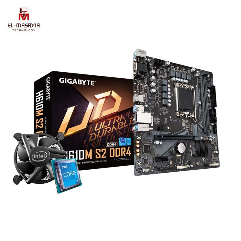 BUNDLE Gigabyte H610M S2 -NEW & i5 12400F-NEW‏ TRAY