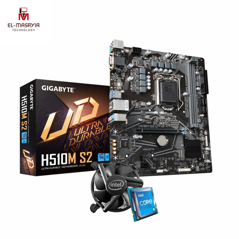 BUNDLE Gigabyte H510M S2-NEW & i5 11400F-NEW‏ TRAY