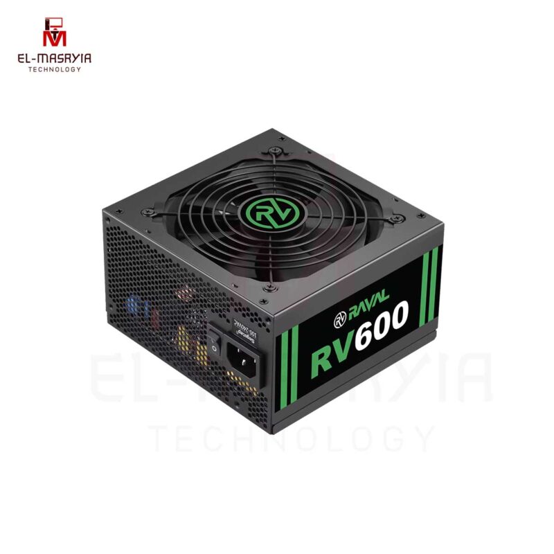 RAVAL 600W Power Supply 1 Year replacement warranty (RV600)