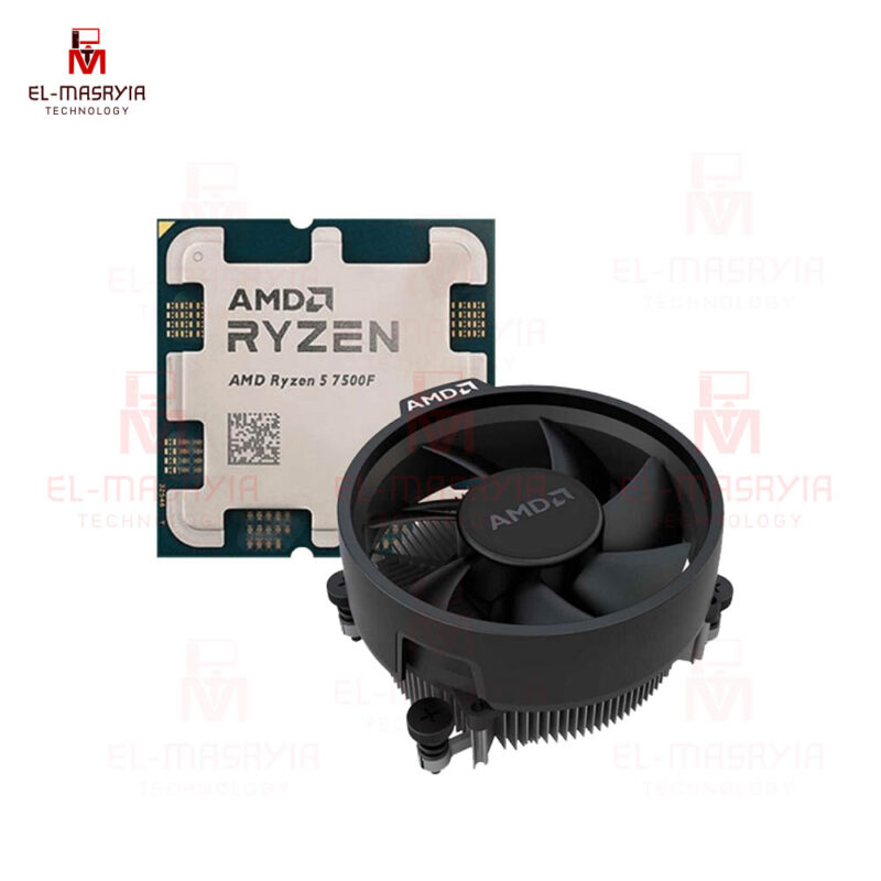 AMD Ryzen™ 5 7500F Processor – 38MB Cache, Up to 5.00 GHz-MPK TRAY+AMD CPU Cooling Fan
