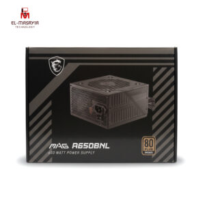 Power Supply-MSI MAG A650BNL 650W 80 PLUS BRONZE Certified-Black