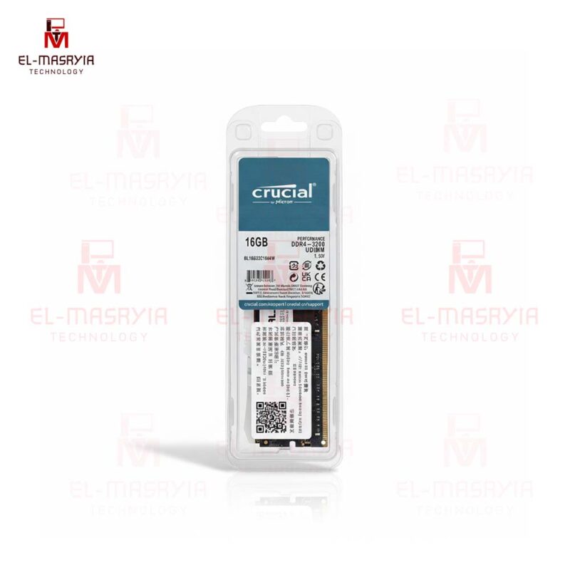 Crucial RAM 16GB DDR4 3200 MHz CL22 Desktop Memory