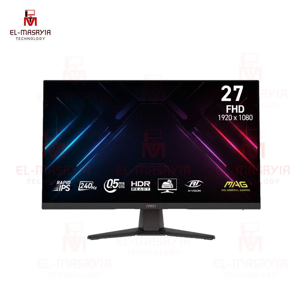 Monitors-MSI MAG 272F X24 27 Inch FHD 240HZ 0.5MS Adaptive Sync Rapid IPS Gaming Monitor