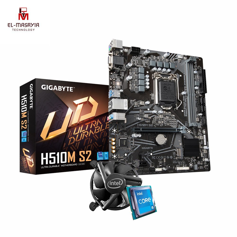 BUNDLE-H510M-NEW-i5-11400F-NEW_-TRAY-.jpg BUNDLE Gigabyte H510M S2-NEW & i5 11400F-NEW TRAY - Image 1