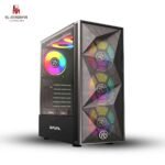RAVAL Crystel 4XFAN ARGB CASE GAMING-Without power supply