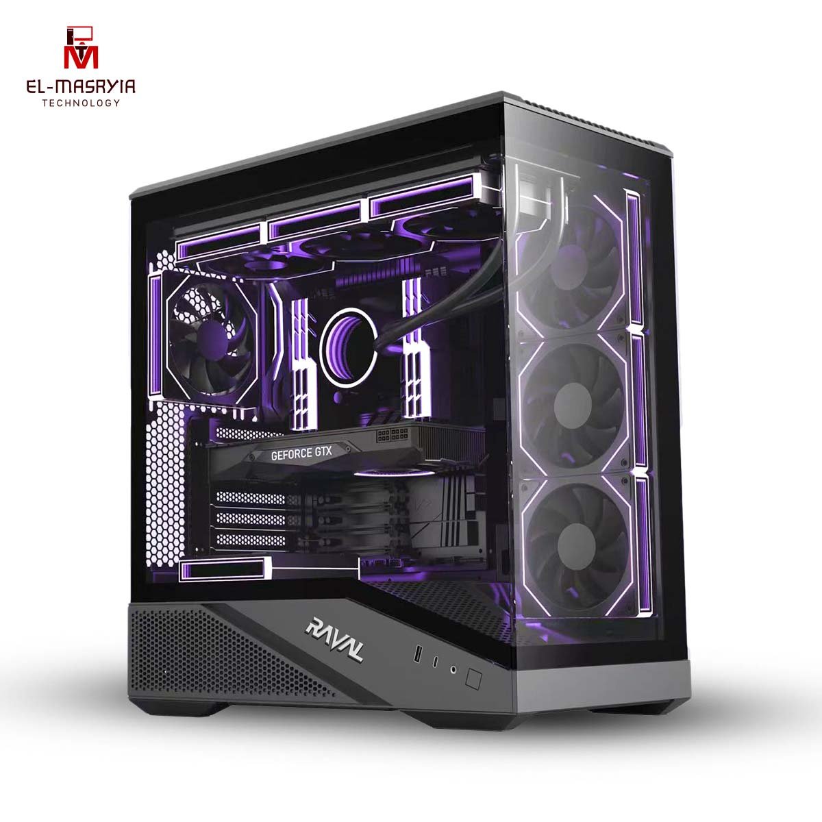 CASES-RAVAL-MEGA-PRO-X-5XFAN-ARGB-CASE-GAMING-Without-Power-supply.jpg RAVAL MEGA PRO X 8XFAN ARGB CASE GAMING-Without power supply - Image 1