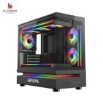 RAVAL FURY 3 BLACK 7XFAN ARGB CASE GAMING WITHOUT POWER SUPPLY