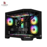 RAVAL AURORA PLUS 6XFAN ARGB CASE GAMING WITHOUT POWER SUPPLY